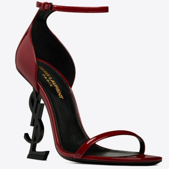 Saint Laurent Opyum YSL High Heel Sandals Red-8.5 - Picture 2 of 9